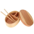 thumbnail image 2 of AMONIDA Bento Box, Healthy Wooden-Sushi Box, For Students Workers Camping Adults, 2 of 8
