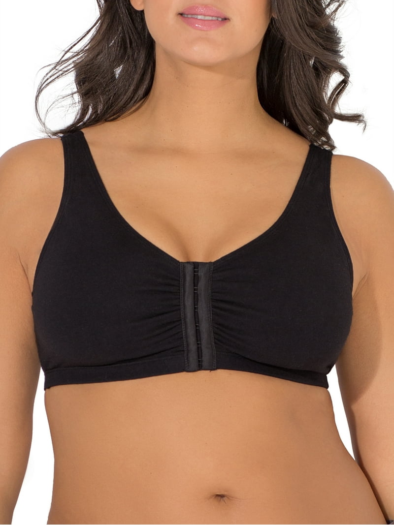 Fruit of The Loom Women's Comfort Front Close Cotton Sports