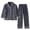RYW-Dark Gray, variant on LWFFDAW Mens Fleece Pajamas Set Flannel Long Sleeve Collar Button Up Sleepwear and Elastic Waist Bottoms Winter Thick Warm Homewear Pjs Sets for Men