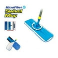thumbnail image 3 of As Seen on TV - Microfiber Swivel Mop with 2 Reusable Pads – 16" Floor Cleaner for Hardwood, Tile & Vinyl Floors, 3 of 5