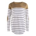 thumbnail image 2 of Hauts d'Allaitement de Maternité pour Femmes à Manches Longues, T-Shirt d'Allaitement Rayé, 2 of 10