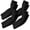 4black, variant on 4 Pairs Black Cooling Arm Sleeves Sun UV Protection Sports Compression Sleeves for Men Women