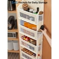 thumbnail image 5 of Pkalq over The Door Storage Organizer, 5 Shelf Hanging Organizer with 5 Large Capacity Pockets, Behind The Door Storage for Bedroom, Bathroom, 5 of 6