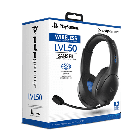 PDP - LVL50 Wireless Stereo Gaming Headset for PlayStation - Black