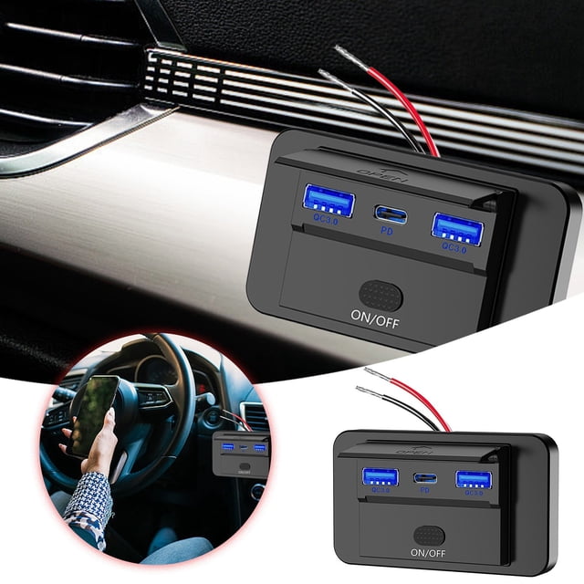 BotaniNest Revamp Your Car’s Tech With Advanced USB Multiple Ports & Stylish Finish For Every Driver!