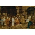 thumbnail image 2 of Mihály Munkácsy 18x13 Gold Ornate Wood Frame and Double Matted Museum Art Print Titled - Christ Before Pilate (1881), 2 of 4