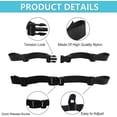 thumbnail image 3 of Heavy Duty Adjustable Chest Strap For Backpack - Rucksack Sternum Strap With Buckle (2 Pairs, Black), 3 of 5