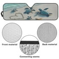thumbnail image 6 of Uorisanigo Beach Turtle Car Windshield Sun Shade Compatible with Jeep Wrangler TJ JK JL &Gladiator JT 2/4 Door, Windshield Sunshade Front Window Sun Visor for Jeep, Blocks Sunlight Heat UV Rays, 6 of 7