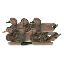 Zink Calls Zink Floater Gadwall Duck Decoys, 6 pack