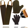 thumbnail image 1 of CUITING 4Pack Self Tanning Mitt Set  1 Self Tanning Mitt  1 Self Tanner Lotion Back Applicator  1 Self Face Tanning Brush  1 Exfoliating Glove  Fake Bake Tan Self Tan Kit, 1 of 7