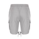 thumbnail image 4 of Mens Cargo Shorts Verano Casual Color Sólido Moda Bolsillos Cordón Cintura Elástica, Cómodo para Al Aire Libre Y la Playa, 4 of 9