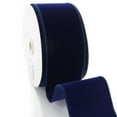 thumbnail image 2 of Ribbon Traditions 2.5" Wired Suede Velvet Ribbon Truffle - 10 Yards, 2 of 2
