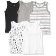 thumbnail image 1 of Muscle Tee Sleeveless Toddler T-Shirt Multi-Packs, 5-Pack Pattern Play, 4T, 1 of 2