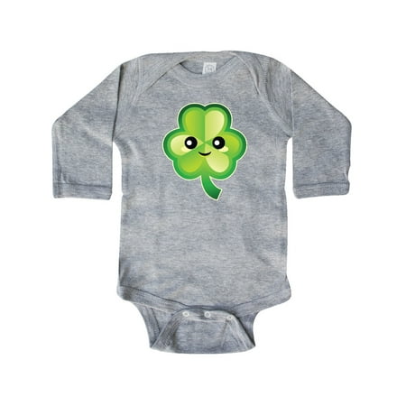 

Inktastic Irish Shamrock Funny St Patricks Day Gift Baby Boy or Baby Girl Long Sleeve Bodysuit