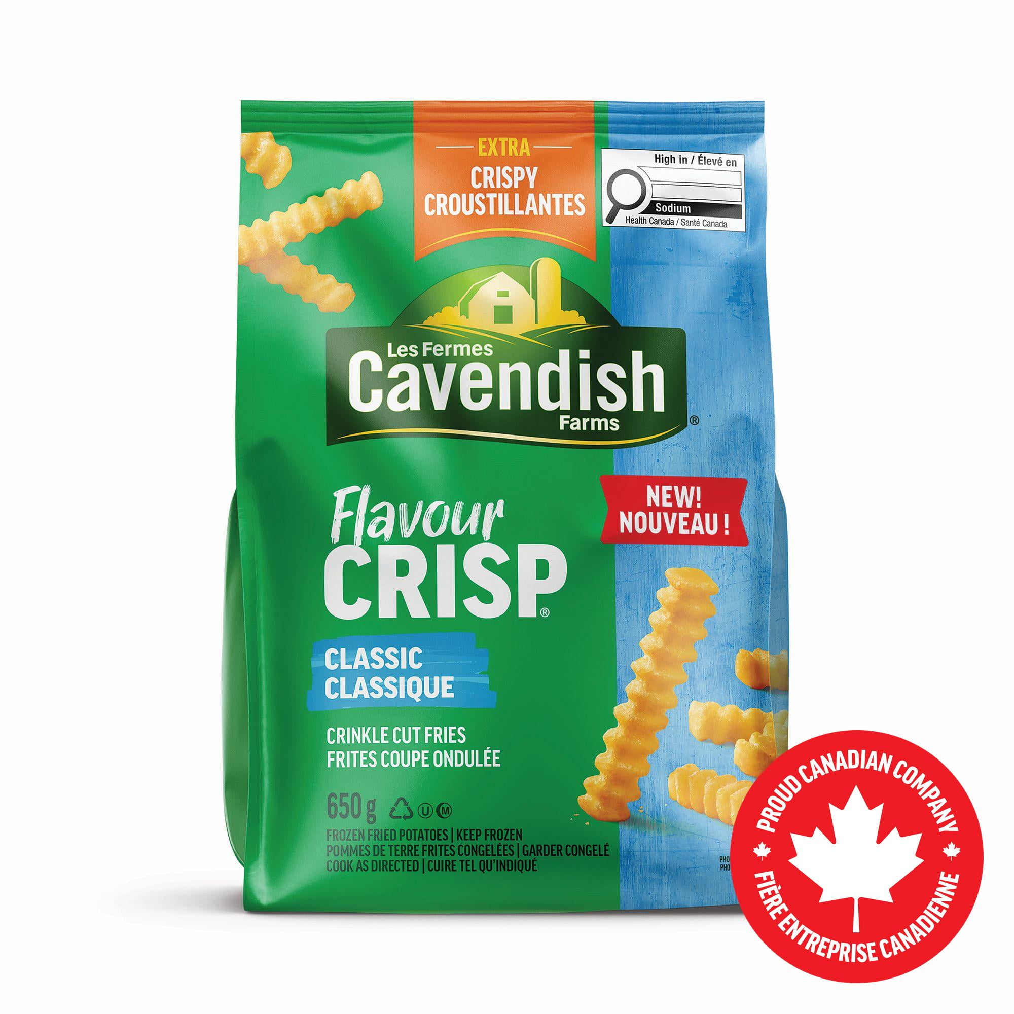 Cavendish Farms FlavourCrisp Classic Crinkle Cut Fries | Made in Canada | Proud Canadian Company, FlavourCrisp Crinkle Cut