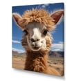 thumbnail image 2 of Designart "Alpaca Portrait Beige I" Animals Canvas Art Print, 2 of 5