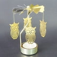 thumbnail image 4 of Candelero giratorio giratorio Banquete de boda Decoración del hogar de Navidad Candelabro de candelita de metal Advancent HA1736-09B, 4 of 6