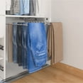thumbnail image 2 of TUHOME silver Pull Out Trousers Rack 18 Arms Clothes Organizer stainless steel, 2 of 3