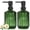 Dark Green, variant on 2Pack 13.5 oz Glass Soap Dispenser , Manual Pump Dispenser, Liquid Container, Refillable Hand Soap Dispenser for Kitchen and Bathroom,Brown