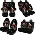 thumbnail image 3 of Garronmavis Mushroom Print Car Seat Covers Full Set Easy Installation Accessories Auto with Cars Headrest Protectors+Wristlet Keychain+Auto Cup Coaster+Handbrake Gear+Shift Knob Cover, 3 of 7