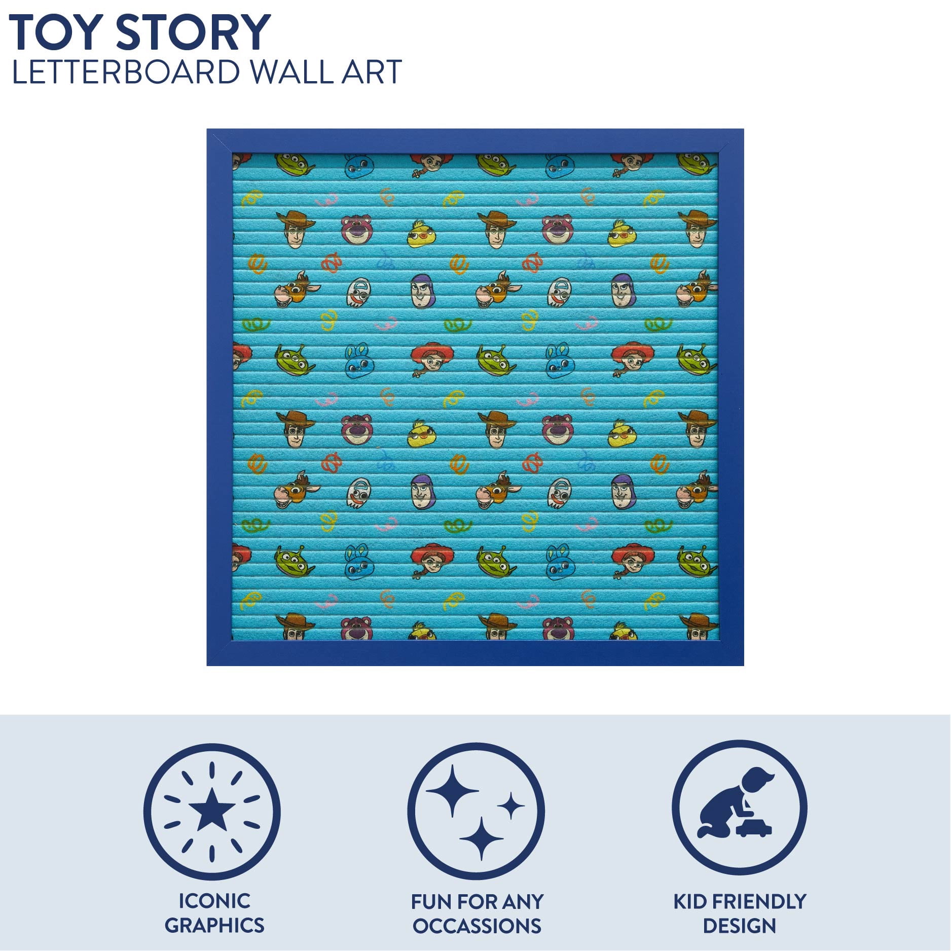 Toy Story Letter Board, 12" x 12", for Kids and Teens