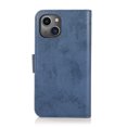 thumbnail image 4 of SaniMore for iPhone 14 6.1" 2022 Case, Flip Folio PU Leather Wallet Cover Detachable Shell Wrist Strap Kickstand Card Slots Business Shockproof Case Magnetic Clasp for iPhone 14 6.1" 2022, Darkblue, 4 of 11