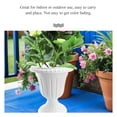 thumbnail image 3 of Phenofice 1 Set Decorative Plastic Flower Pot Balcony Accessory Compact Design for Home Office, 3 of 8