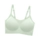 thumbnail image 5 of Sujetador sin costuras para mujer, ropa interior para mujer todos los días, cobertura completa, correa ajustable, sujetador transpirable sin aros para L verde, 5 of 8