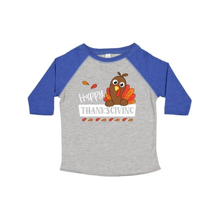 

Inktastic Happy Thanksgiving Cute Turkey Gift Toddler Boy or Toddler Girl T-Shirt