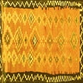 thumbnail image 1 of Ahgly Company Machine Washable Indoor Square Oriental Yellow Traditional Area Rugs, 8' Square, 1 of 4