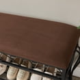 thumbnail image 3 of Shoe Rack Bench for Entryway, Industrial Bench, Rustic Shoe Rack for Small Spaces, Upholstered Entryway Bench, Multipurpose Entryway, 3 of 9