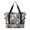 Halloween Ghost Cat Gray Pattern, variant on Halloween Checkered Pumpkin Black Cat Expandable Travel Tote Bag, Luggage Sleeve Travel Bag with Dry Wet Pockets, Waterproof Dacron Gift Ideas for Holiday Birthday Gifts