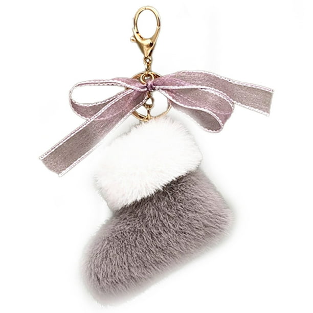 Llavero de peluche con forma de animal de peluche, bonito accesorio de moda, pinzas para mochila, regalo de cumpleaños y Navidad para adultos