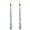 Blue, variant on XINAOBAOLUO Flower Printed Taper Candles, Unscented, Set of 2, Smokeless Long Tapered Candlesticks for Valentines Day, Weddings, Home Decor