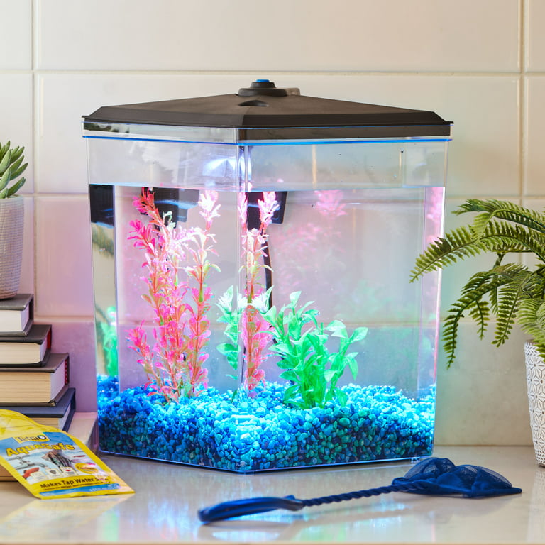 Aqua Culture 2.5-Gallon Aquarium Kit Plastic with LED Lighting and