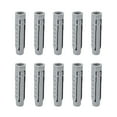 thumbnail image 1 of 24pcs 10mm x 50mm Plastic Expansion Pipe Column Concrete Anchor Wall Plug Gray  for Home Garden DIY Application, 1 of 5