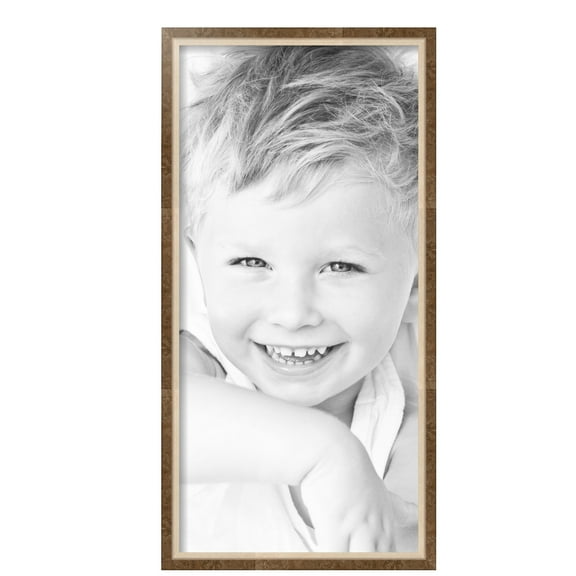 ArtToFrames 13" x 27" Taupe with Silver Lip Picture Frame, 13x27 inch Multi Wood Poster Frame (WOM-4986), Pack