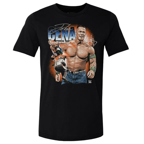 Men's 500 Level Black John Cena Vintage Superstar T-Shirt
