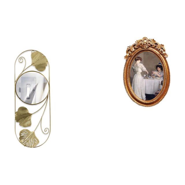 Elegante Espejo De Pasillo Para Sala De Estar Y Marco De Fotos De Resina Ornamentado Para Entrada, Pasillo, Armario, Mesa, Soporte De Exhibición, Dormitorio, Oficina, Regalo.