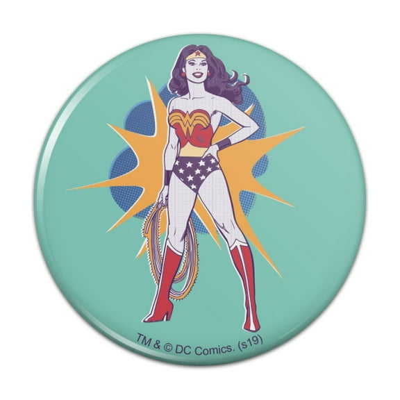 Wonder Woman Vintage Woman Kitchen Refrigerator Locker Button Magnet