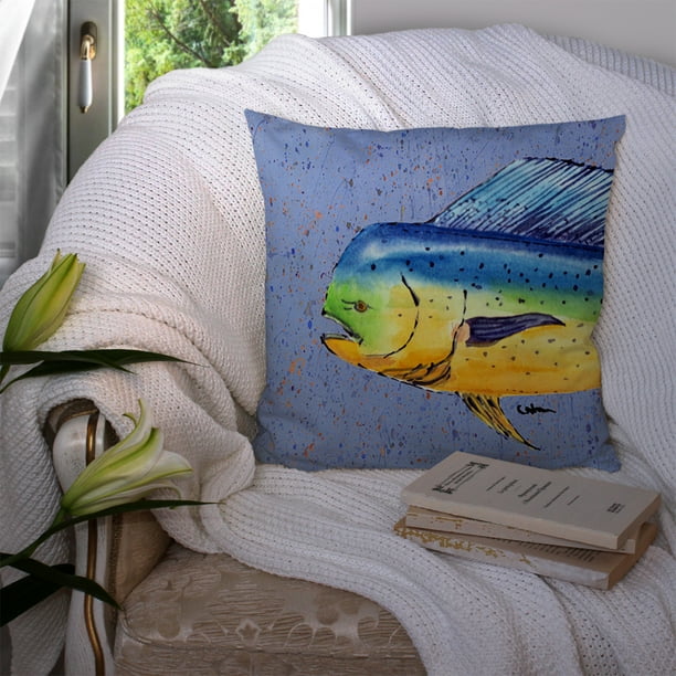 Dolphin Mahi Mahi Fabric Decorative Pillow Walmart Business Supplies