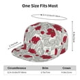 thumbnail image 6 of Uemuo Leaves And Anemone Pattern Women's Baseball Cap,Straight Brim Hat,Golf Dad Hat,Travel Hat,Sun Protection Cap,Everyday Accessory, 6 of 9