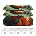 thumbnail image 2 of 3 Pcs Soft Bedding Set, Includes 1 Duvet Cover with Zipper And 2 Pillow,Shams Oil Rooster Twin(86"x70"), 2 of 8