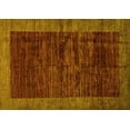 thumbnail image 1 of Ahgly Company Machine Washable Indoor Rectangle Abstract Yellow Modern Area Rugs, 6' x 9', 1 of 4