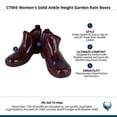 thumbnail image 4 of CTM  Solid Ankle Height Garden Rain Boots (Women), 4 of 4