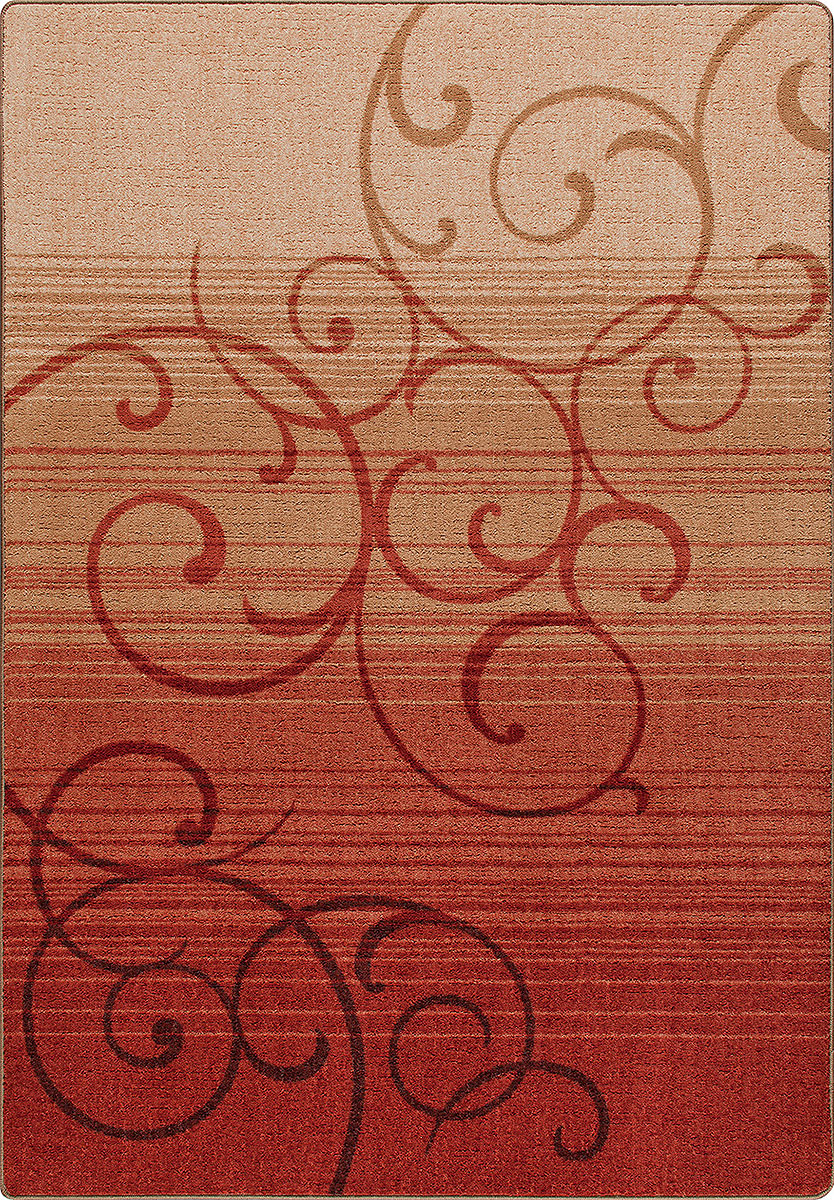 Milliken Mix & Mingle Area Rug Whispering Wind Festival Red Stainmaster