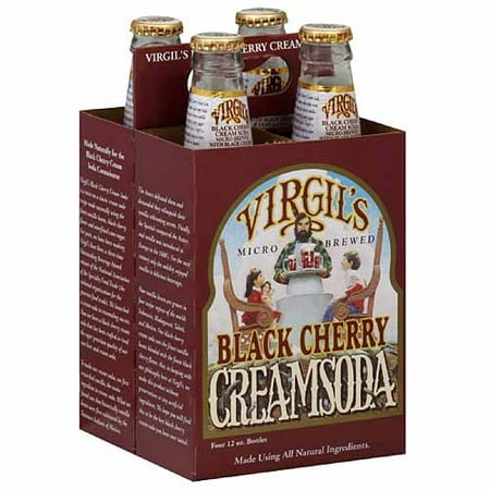 Virgil'S Black Cherry Cream Soda, 12 Fl Oz, 24