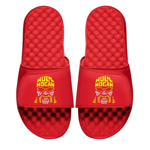 Unisex ISlide Red Hulk Hogan Face Collage Slide Sandals