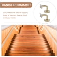 thumbnail image 3 of 2 Pcs Stair Handrail Railing Brackets for Deck Staircase Outdoor Handrails Support, 3 of 6