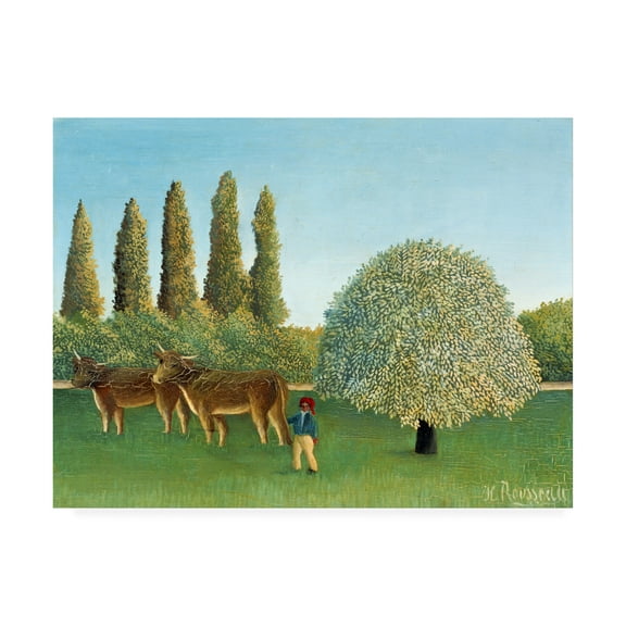 Trademark Fine Art 'Meadowland' Canvas Art by Henri Rousseau
